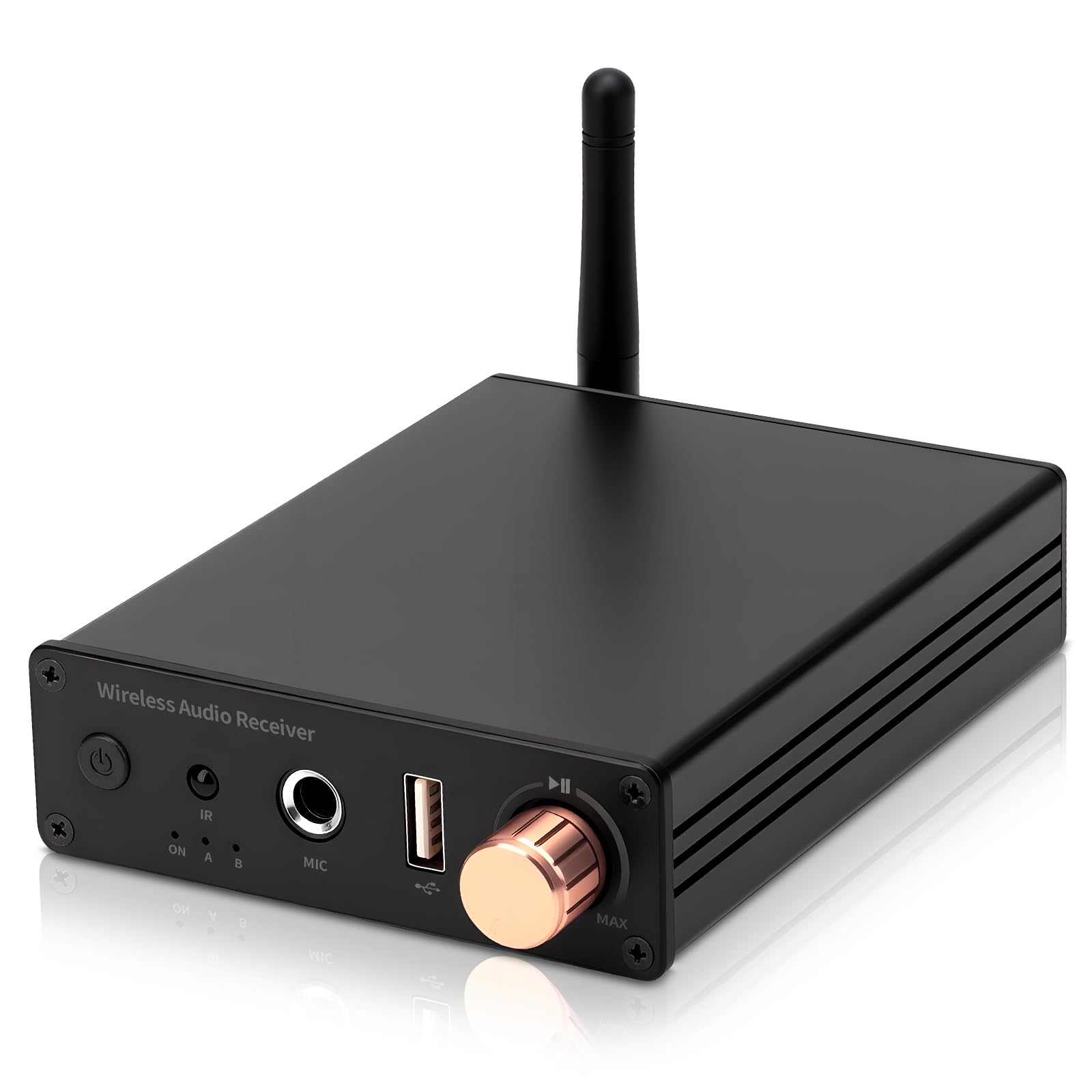 Photo 1 of M6R Bluetooth 6.0 Receiver Audio Receivers Support Microphone Singing U Disk Playback Infrared Remote Control Dual Output,for Old Stereo/Speakers/Wired Speakers/Home Audio Music Streaming Etc