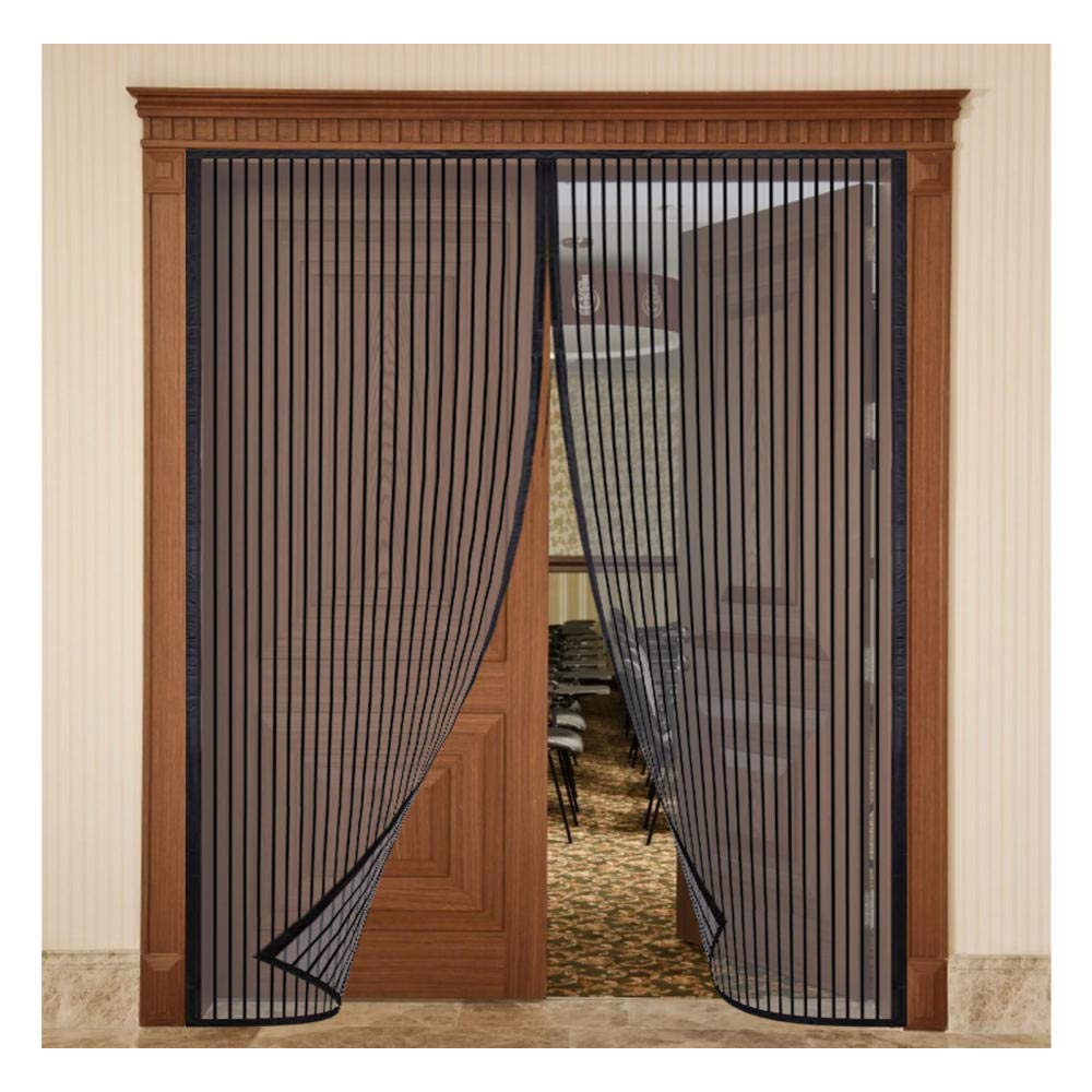 Magnetic Screen Door 175x200cm,Anti Mosquito Mesh Fly Curtain Top-to-Bottom Seal Automatically for Balcony Sliding Living Room Children's Room