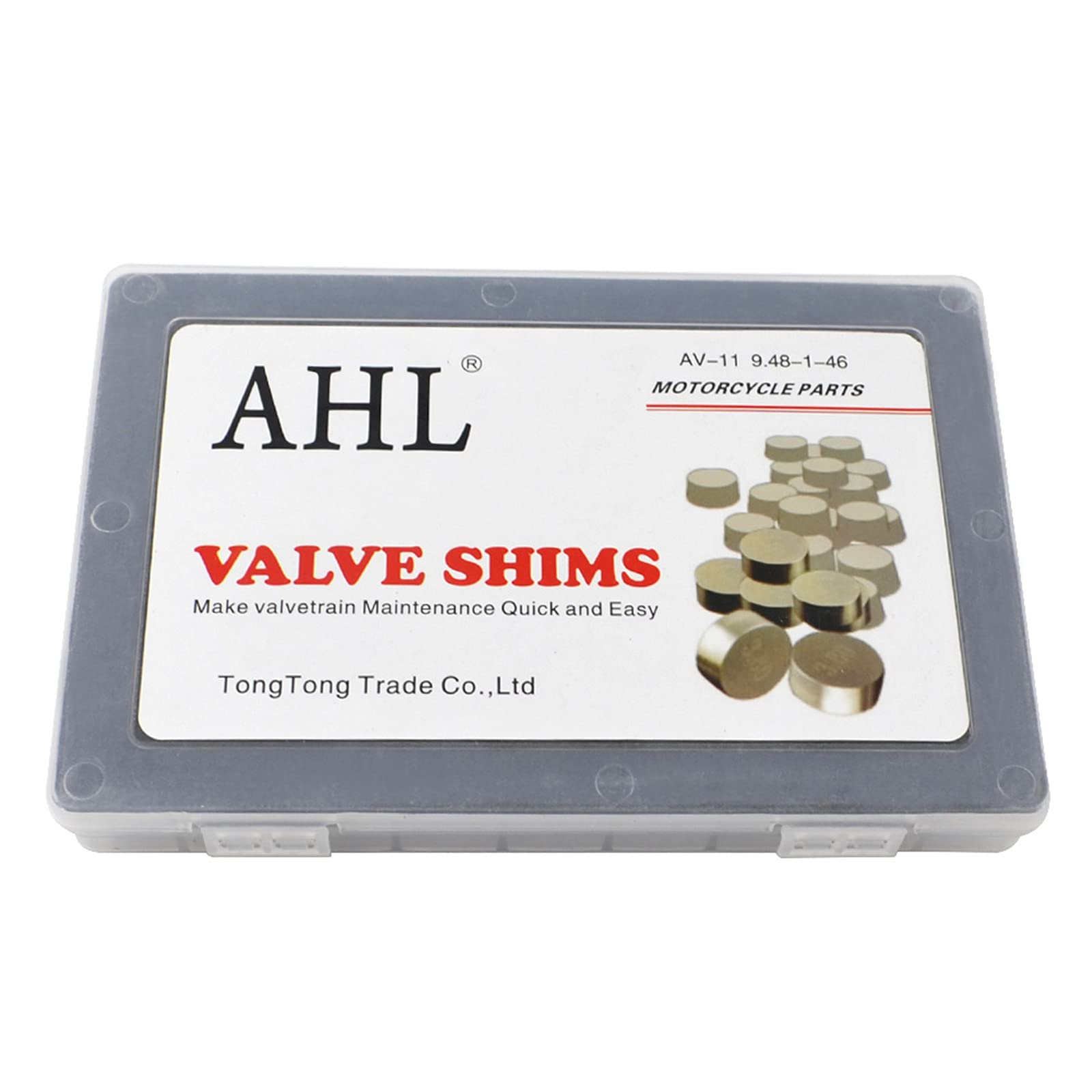 AHL- 46pcs 9.48mm Motocicleta Pastillas ajustable juego de válvulas Valve Shim kit para Yamaha YFZ450 2004-2009 2012-2013 /Yamaha YFZ450 Bill Balance Edition 2006-2007/Yamaha YFZ450 SE 2007-2008