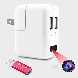 Spy Camera Charger - Hidden Camera - Premium Pack - HD 1080P - Best Mini Spy Camera - USB Charger Camera - Secret Camera - Nanny Cam - Small Cameras for Spying - Surveillance Camera Full HD