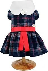 Vestido Soft Laço Xadrez Marinho, Tamanho M