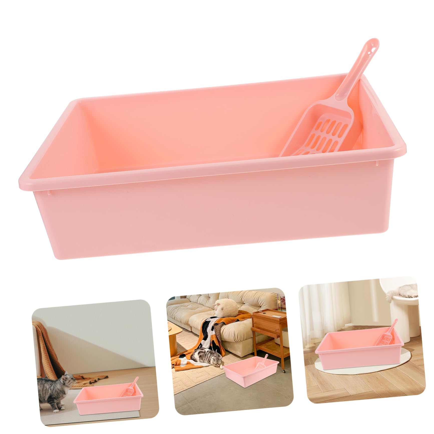 Beavorty 1set Lettiera Per Con Design e Resistente Per Mantenere La Colore Rosa Compatte