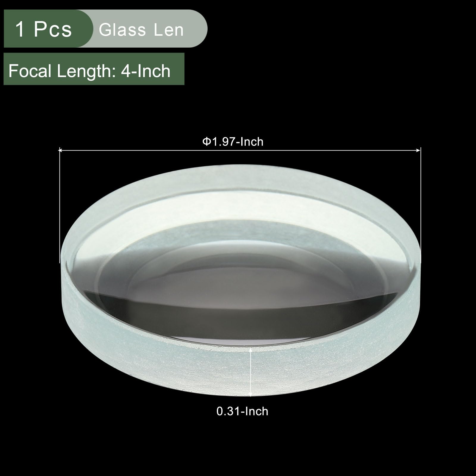 YOKIVE Double Concave Lens, Clear Glass Optical Lenses - Image 2