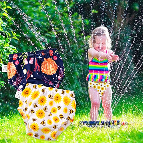 Waterproof Rubber Training Underwear For Toddlers,Toddler Plastic Potty Training Underwear Toddler Rubber Swim Diaper Cover (As1, Age, 3_Years, Pink) #TOP2