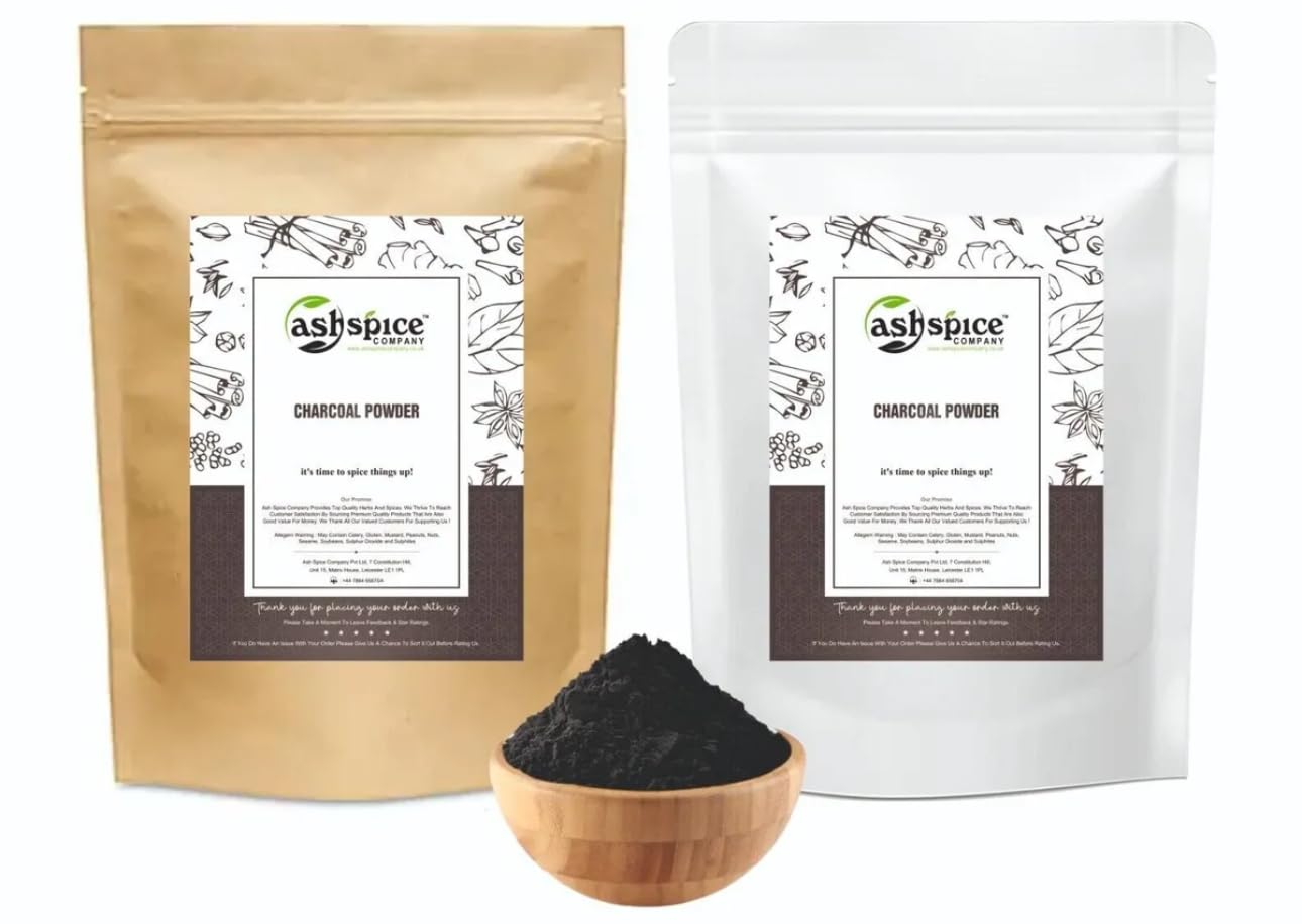 Activated Charcoal Powder Natural Coconut Shells Food Grade by Ash Spice Comp®25g-1kg (90)