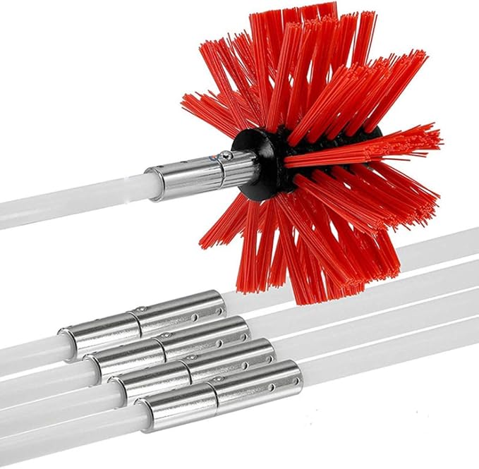 KDOQ Chimney Sweeper Drill Powered Cleaning Kit Rotary Cleaner Brush