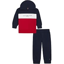 Tommy Hilfiger Boys Sweatpant Set, 2-Piece Fleece Sweatshirt and Joggers