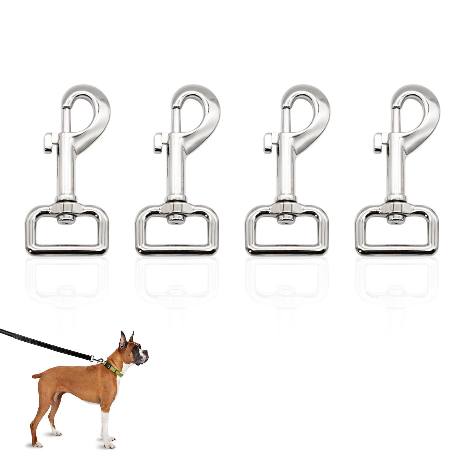 4 Pcs Dog Leads Clips, Leash Hook Clasp