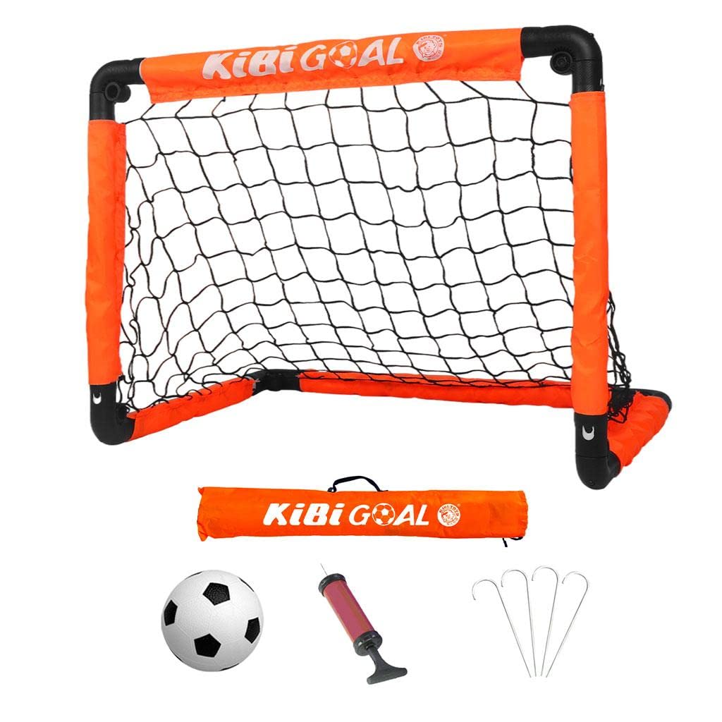 LOOM TREE® Kids Soccer Goal Set Backyard Mini Net and Ball Orange with Bag Soccer Pump | Team Sports | Soccer | Goals & Nets-image-8