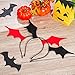 Topbuti 2 Pack Halloween Bat Wing Headband Devil Bat Hairbands Headwear Hair Hoop Headpiece Props for Halloween Costume