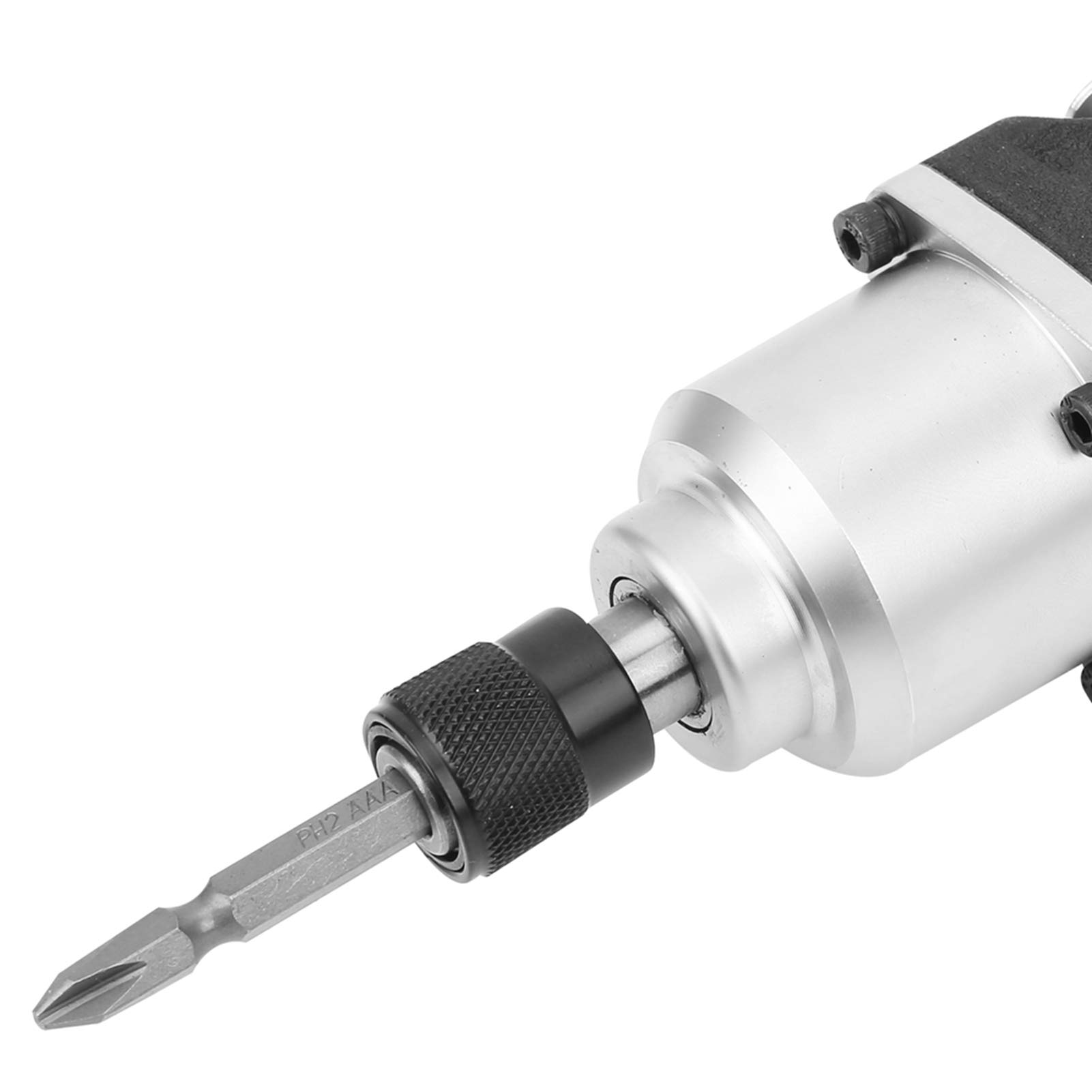 Cacciavite Pneumatico Manico Dritto Grado Industriale 9500 Giri/min Strumento di assemblaggio Coppia 80 N M Struttura a Doppio Martello per Assemblaggio di Mobili Meccanico (Stile UE)