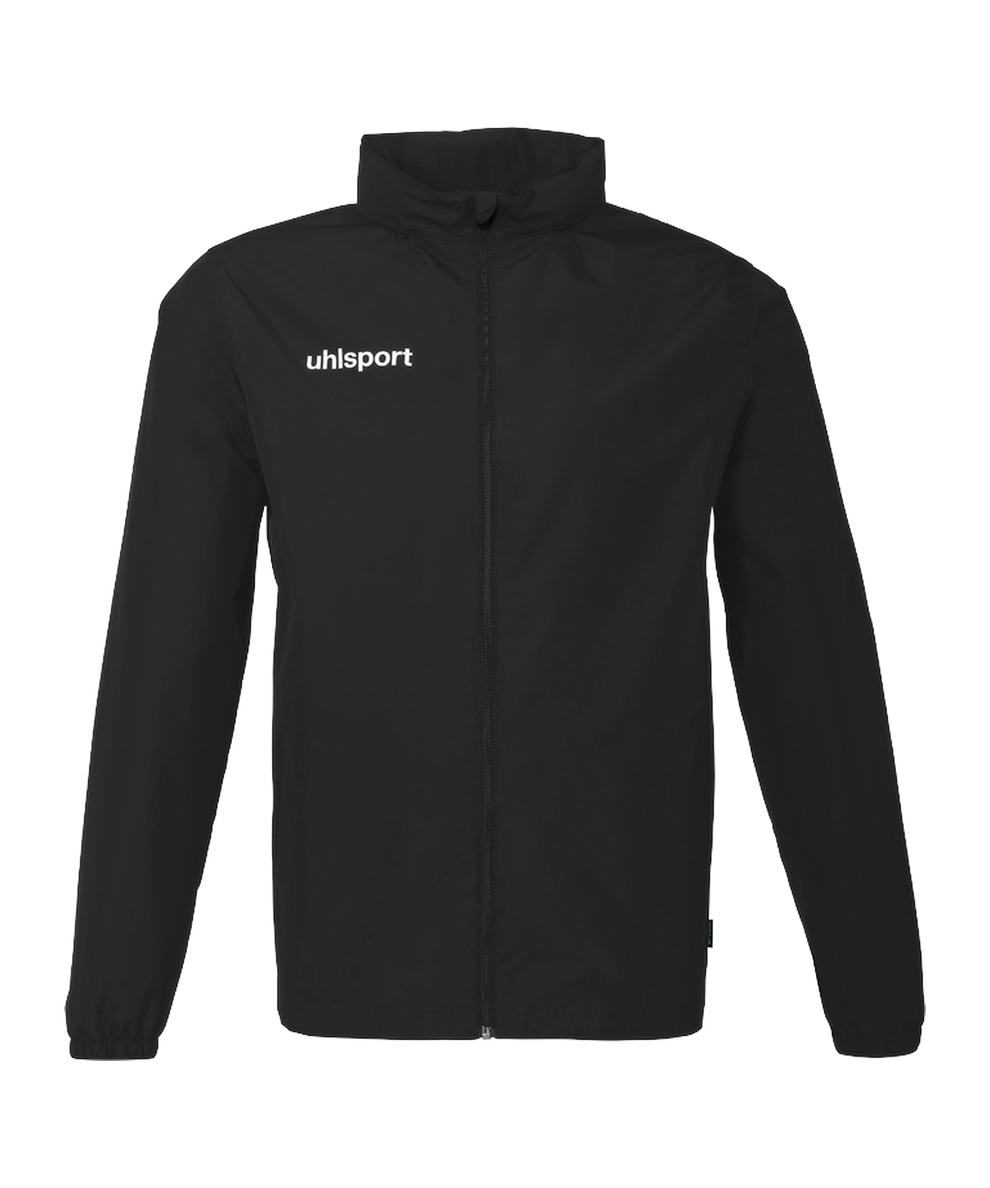uhlsport Football Essential All-Weather Jacket, Rain Jacket, Outdoor Jacket with Hood for Players and Coaches, black, XL