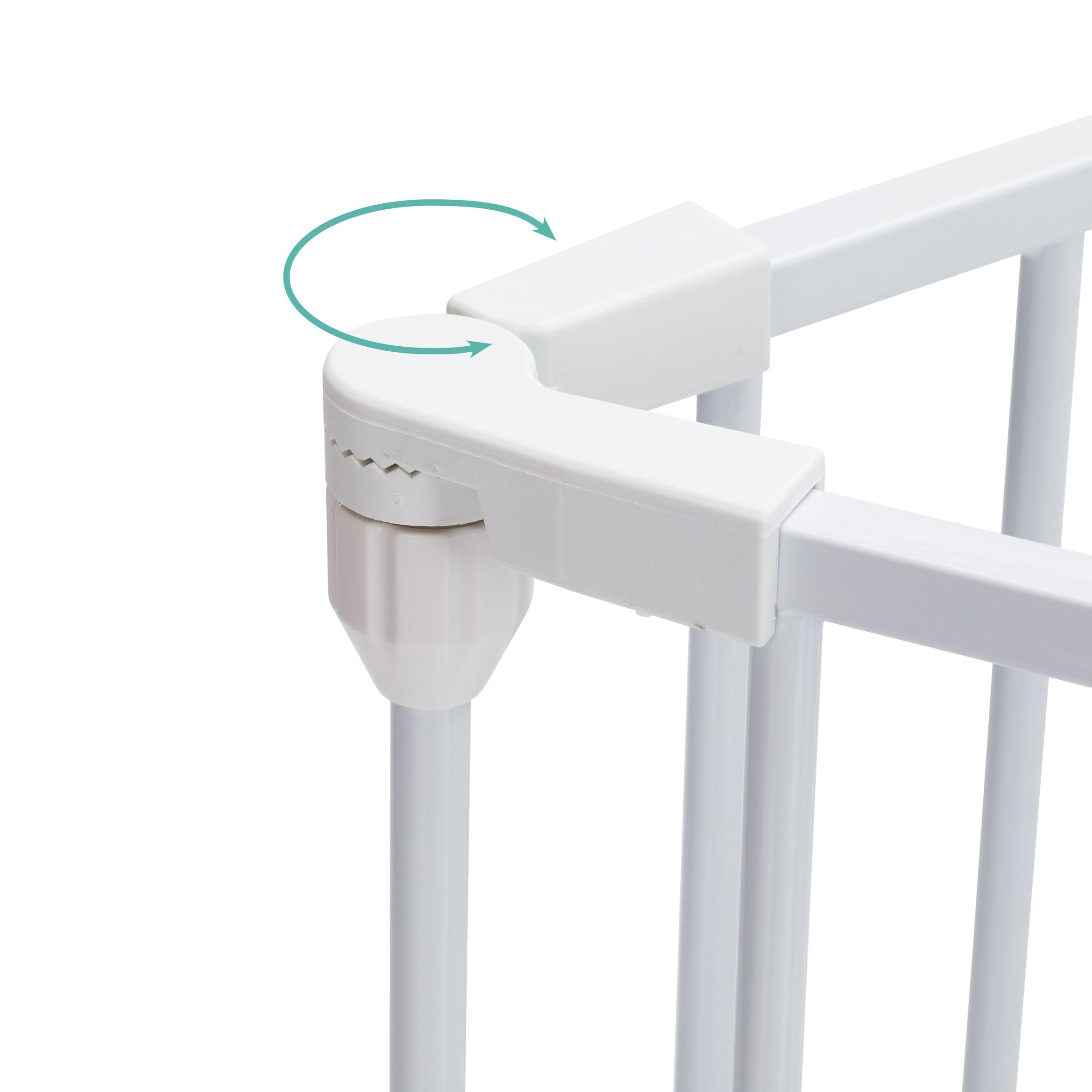 Fillikid Absperrgitter Exclusiv, 5-teilig, bis 3,2m | Treppenschutzgitter ohne Bohren, für Kamin, Treppen, mit Türfunktion, individuell anpassbar