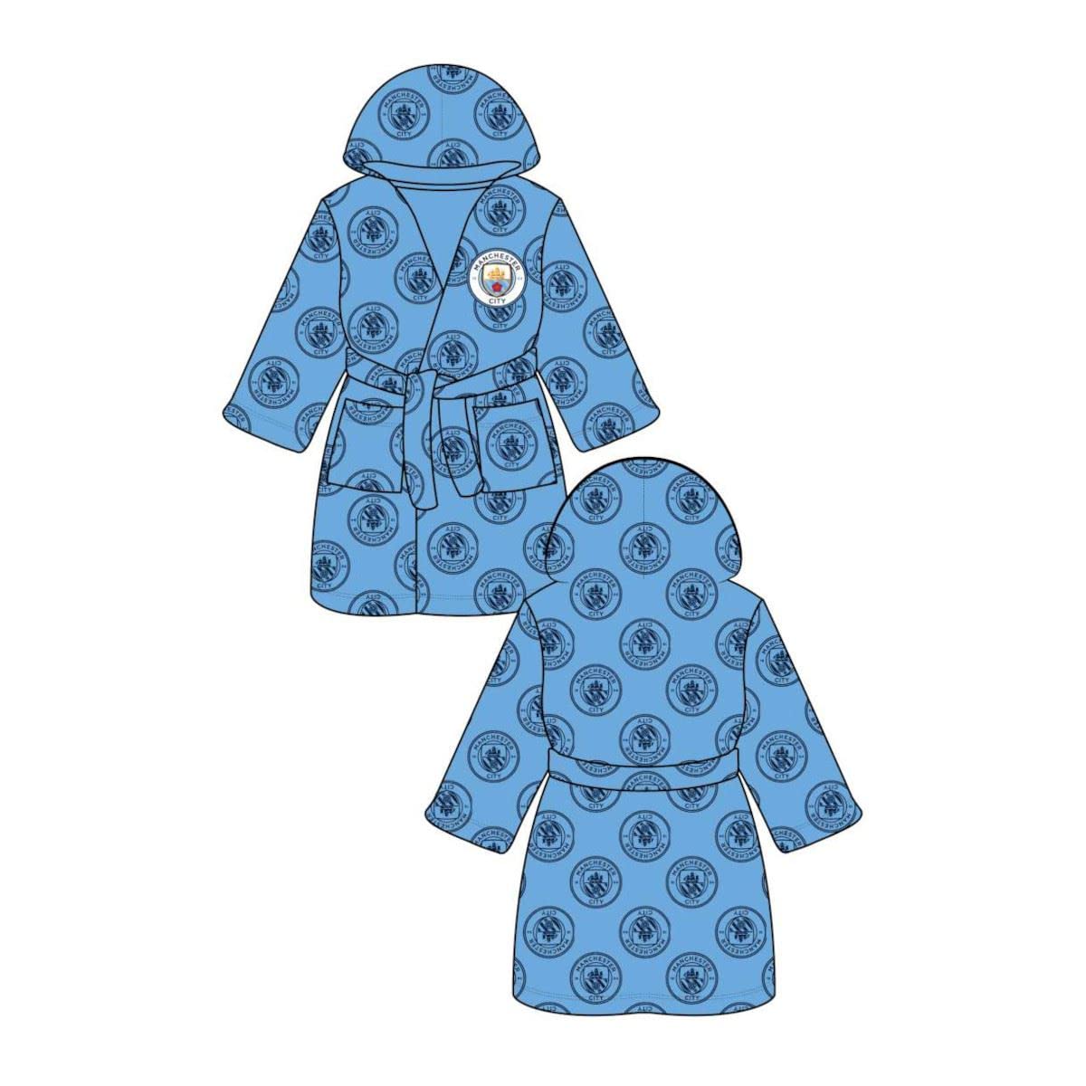Manchester City FC Kids Hooded Robe 15 Years