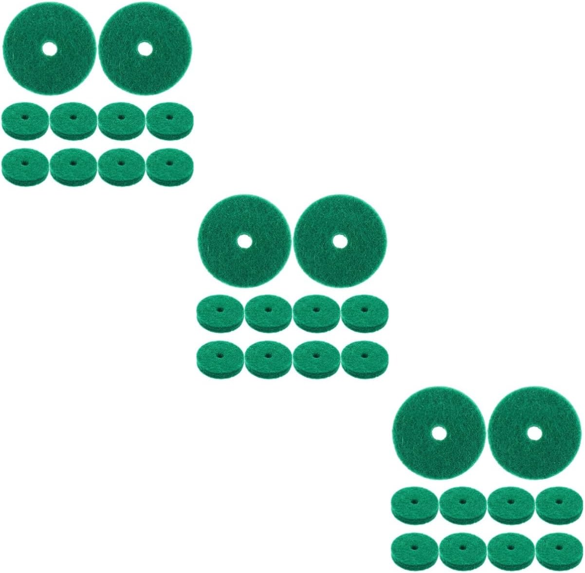270pcs Piano Felt Washers for Keyboard Balance Durable Felt Pads for Piano Repair Sound Insulation and Cushioning Replacement Parts for Pianists