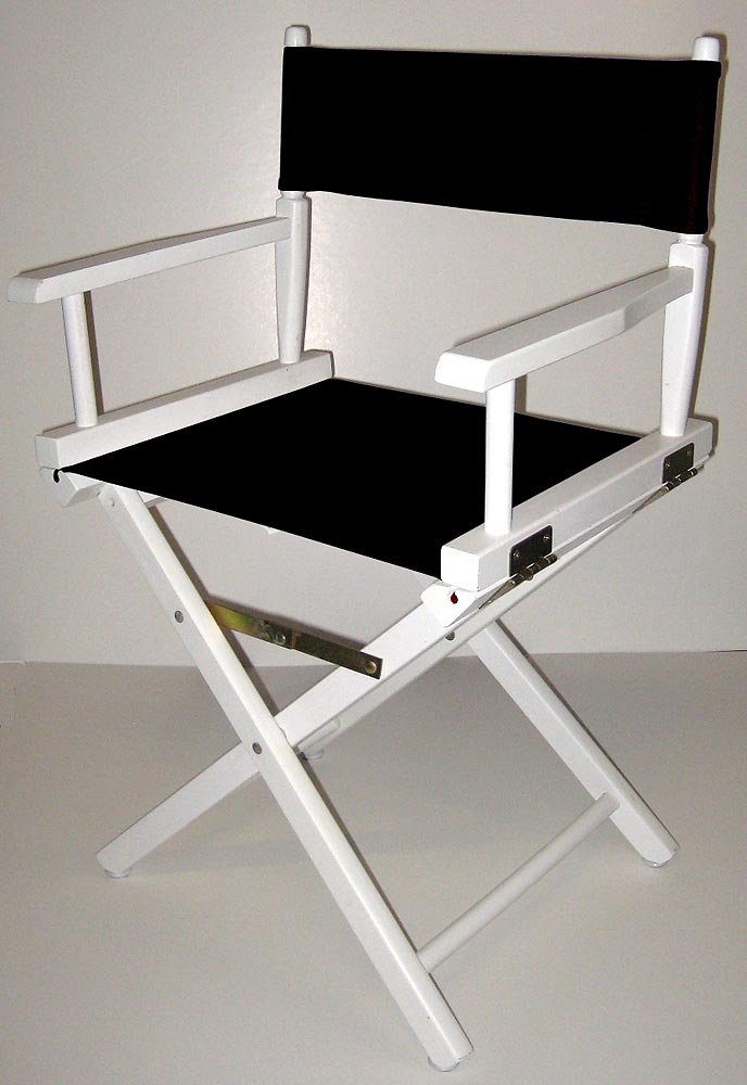 Casual Home 18-Inch Director Chair, White Frame
