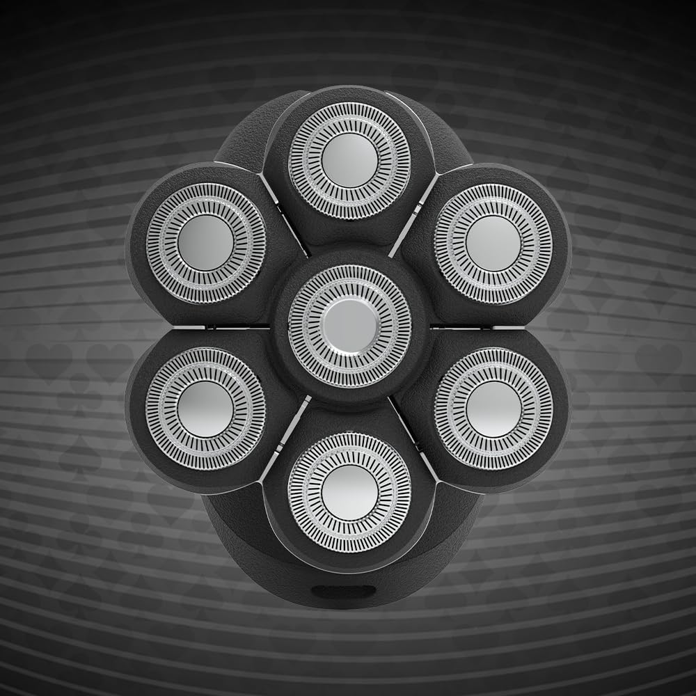 Top view of StyleCraft Ace 7X Shaver heads