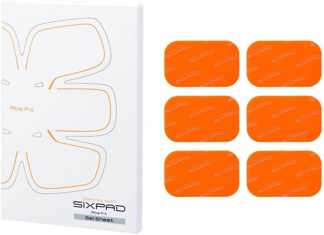 SIXPAD Abs Fit Fit2 Gel Sheet Pack, Orange, One Size