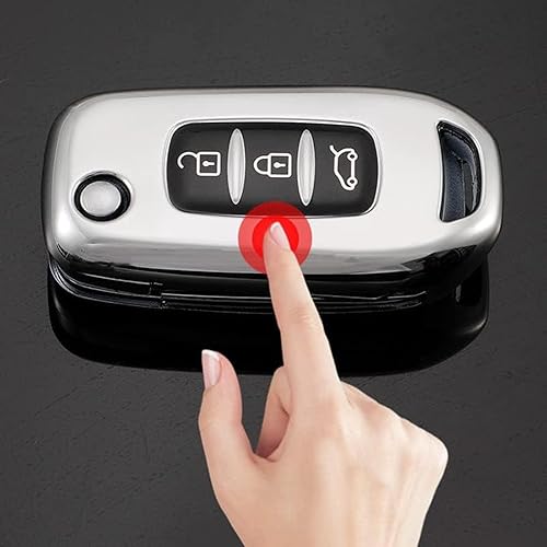 Miniatura 2 de DOUKI TPU Car Flip Key Case Cover Keychain, for Kadjar Captur Megane Sandero Stepway Logan Clio 5 Arkana 2020 2021