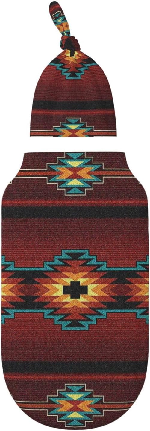 Swaddle Blanket Vintage Stripe Soft Cotton Baby Blanket Newborn Plush Receiving Blanket Swaddling Wrap Set Sleeping Bag for Toddler Infant Boy Girl(0~6 months)