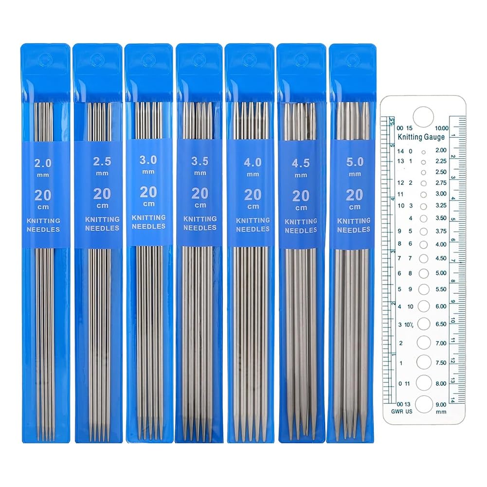 CTRLZS 36 Pcs Double Pointed Knitting Needles Set Knitting Needles Sweater Socks Knitting Needles Kit for Weaving Beginner