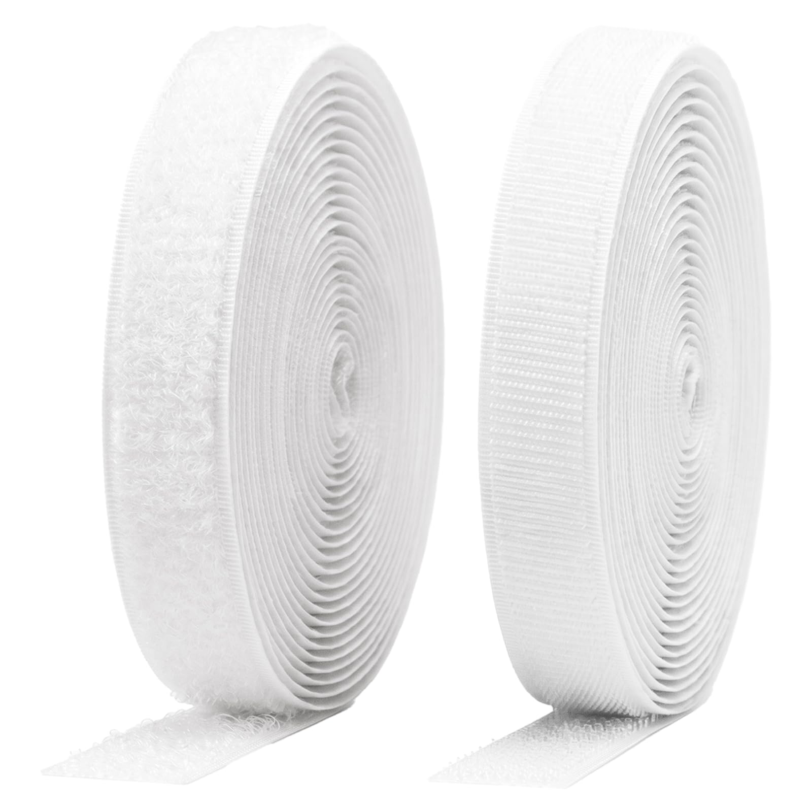 Tape for Sewing Set White- Robust Tape Wide, Non-Adhesive for Textiles & DIY - Strong Hold - 20 mm x 10m