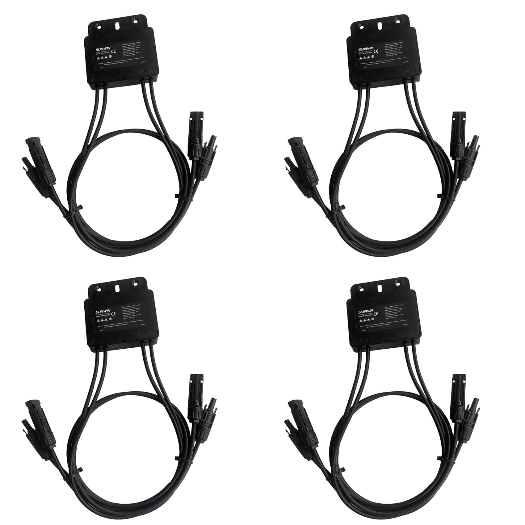 4X MPPT Power Optimizer 600W Ottimizzatore di Potenza Solare Fotovoltaico Ottimizzatore di Potenza Solare Funzione Fotovoltaica Ottimizzatore Solare Ottimizzatore da 600 W