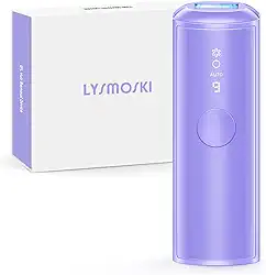 LYSMOSKI Dispositivo de depilação a laser IPL com tecnologia de resfriamento de gelo de safira para mulheres e homens, removedor de pelos indolor e de longa duração para uso em todo o corpo em casa