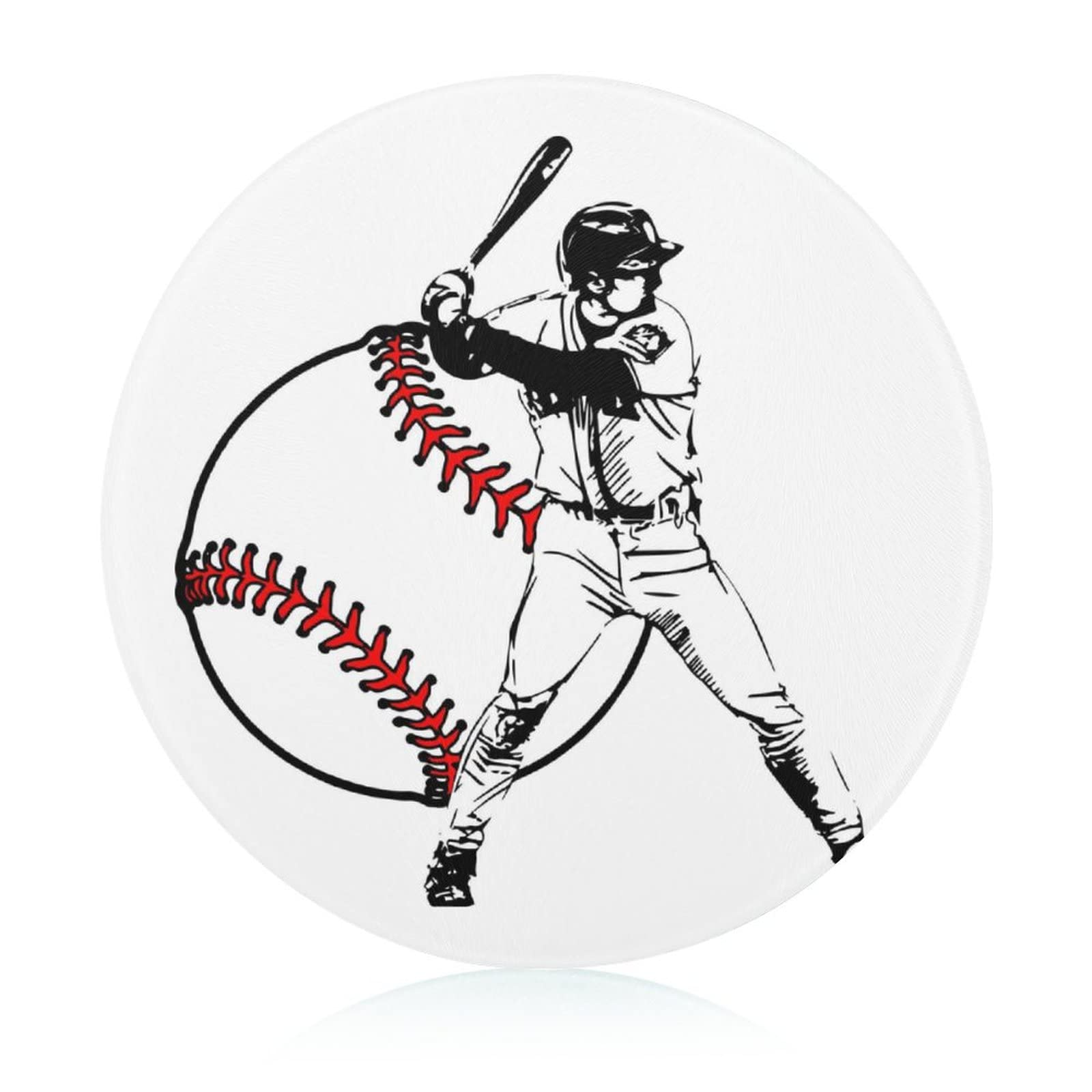 Planche à découper en verre hygiénique baseball contre les taches de cuisine