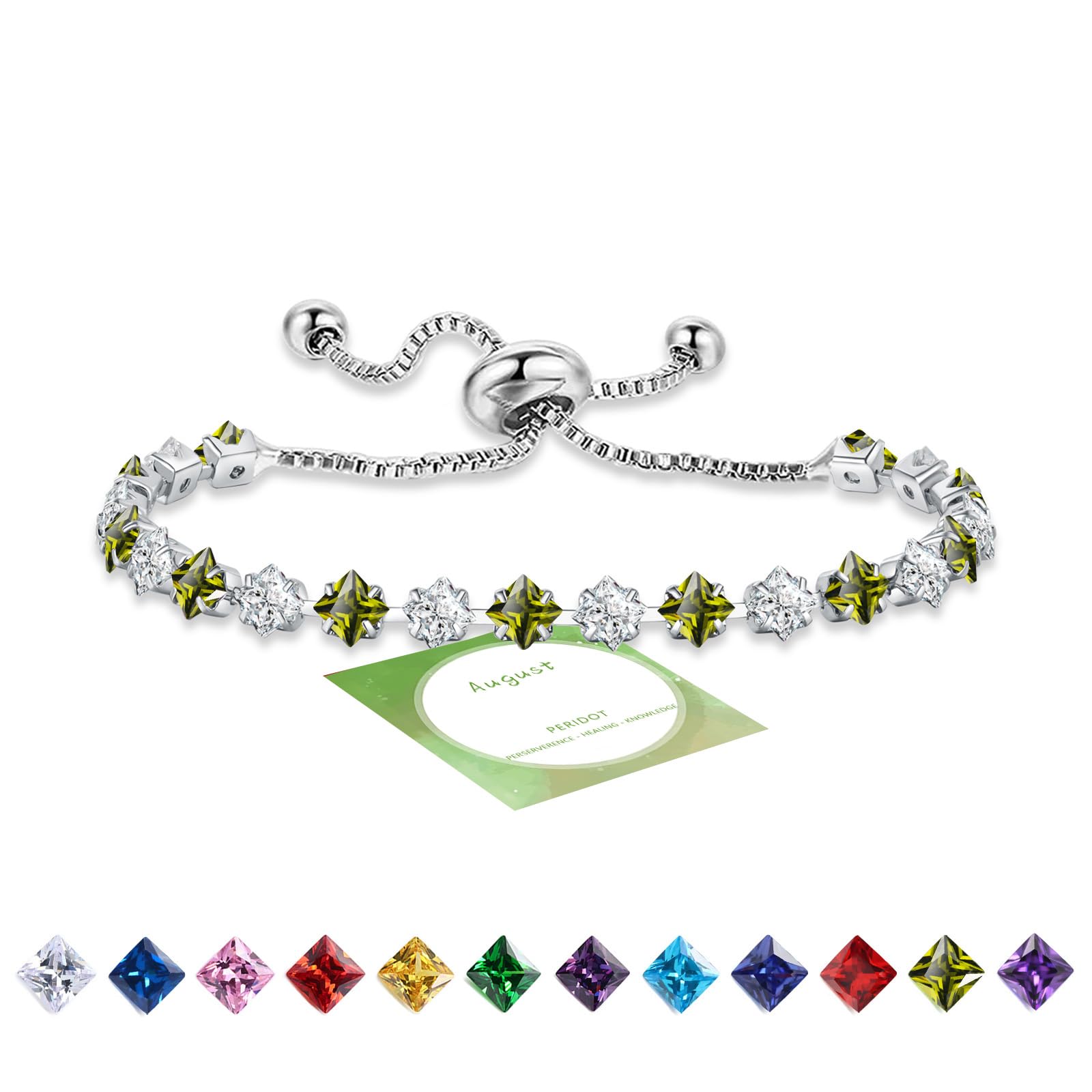 HEEYA Anxiety Ring für Damen Silber Ringe mit Geburtssteinen