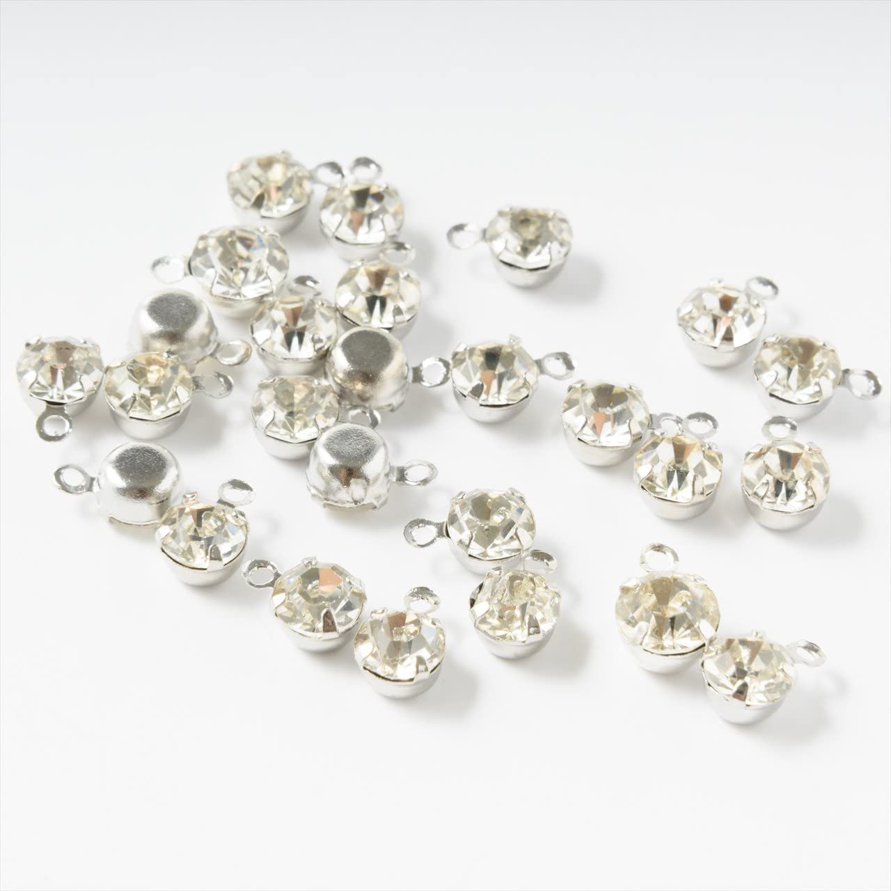 Amazon | 紗や工房 ラインストーンパーツ(約5mm) 約25個 シルバーx