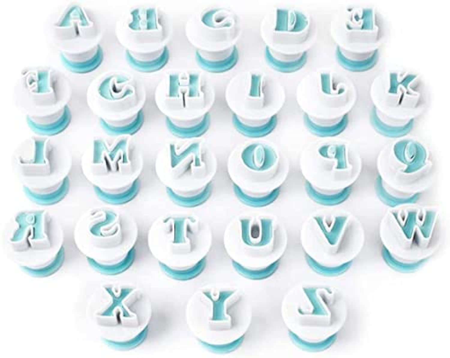 26 Pieces Alphabet Cookie Cutter Letters Fondant Cake Decorating Icing Cutters