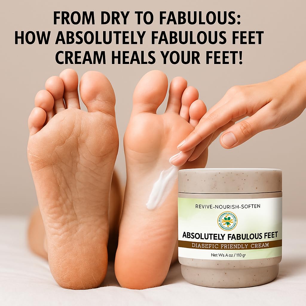 Deep Moisturizing Foot Cream for Dry, Cracked Heels - Non-Greasy Overnight Hydration - Shea Butter, Emu Oil & Tea Tree Oil - Soft, Smooth Feet - 4 oz