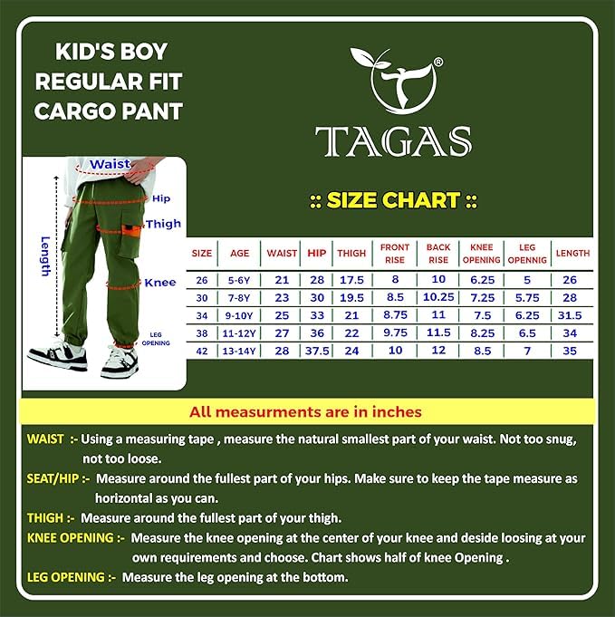 Image of TAGAS Boy Casual Sports Pant || Printed Joggers|| Cargo Pants|| Regular Slim Cargo for Kids ||Relaxed Trouser for Boys || Pant for Boys||(KC-3)