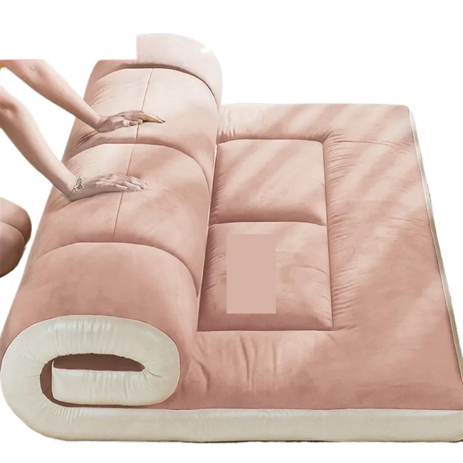 Materasso per dormitorio per studenti, letto futon matrimoniale, 900 mm x 2000 mm, rivestimento in morbida fibra di soia per il massimo comfort in casa e università