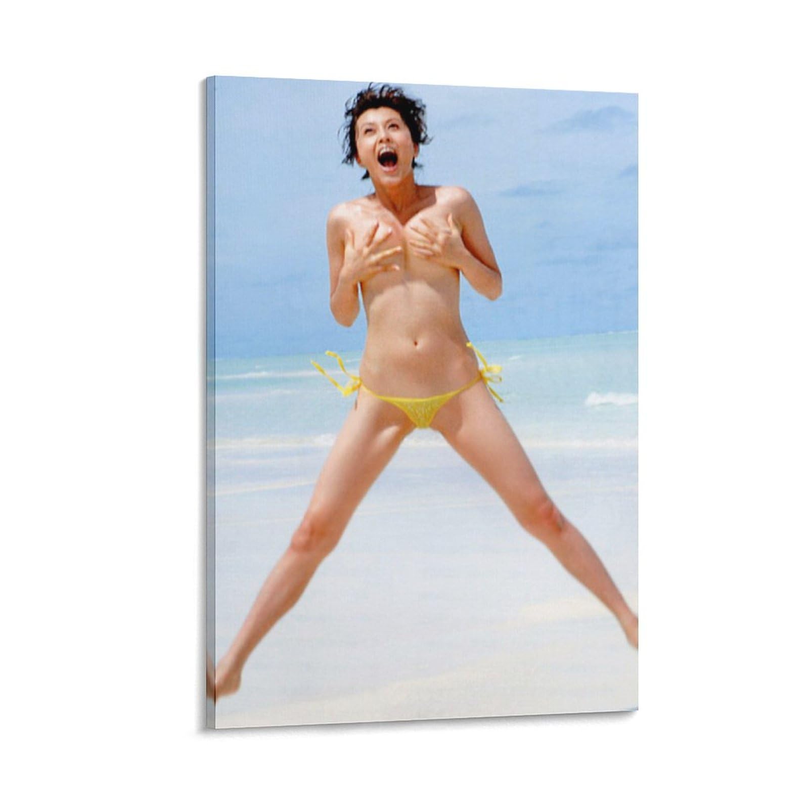 藤原紀香　写真 Amazon.co.jp: 藤原紀香写真ビキニ絵画ポスター プリント キャンバス
