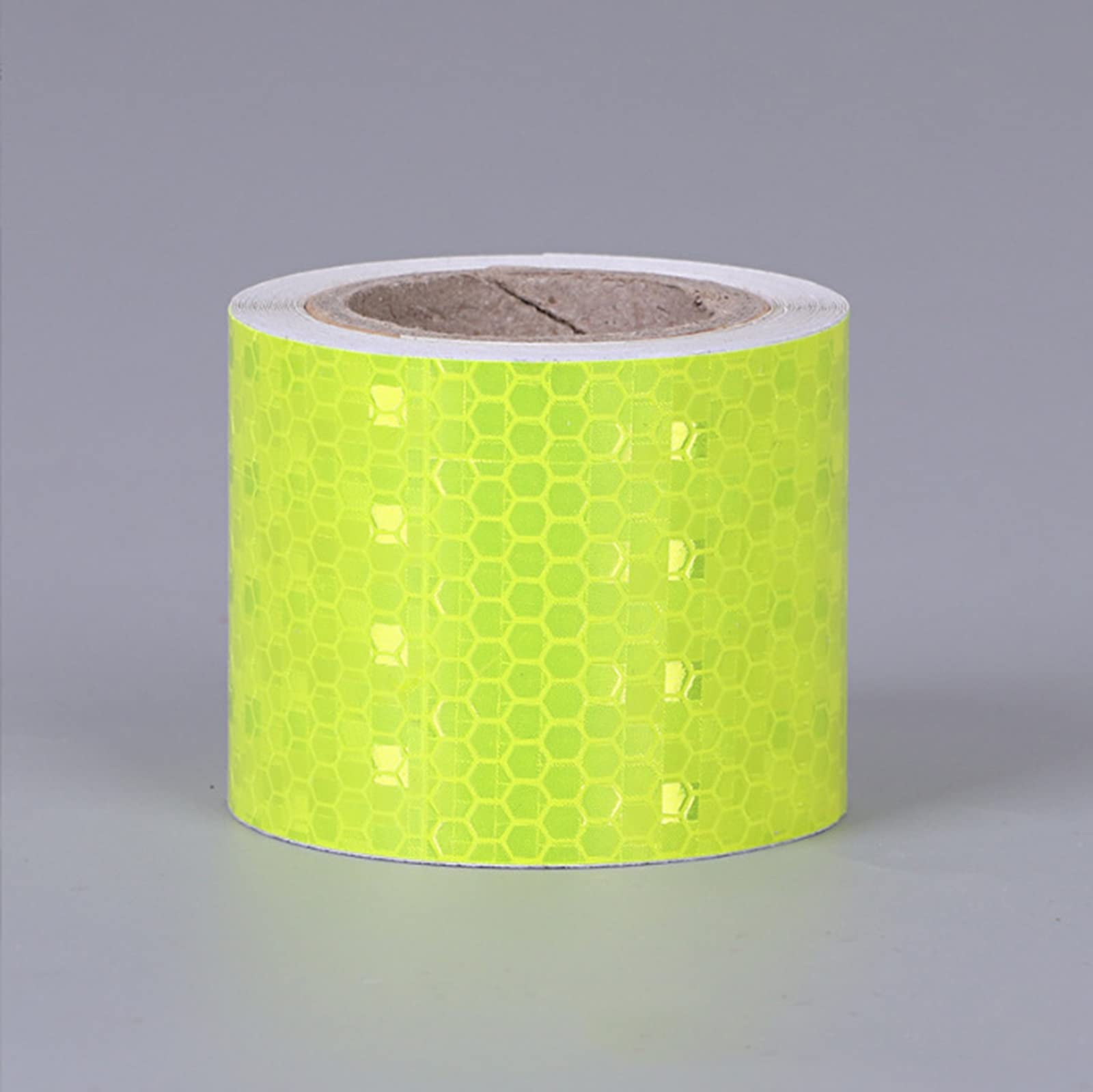 Nastro riflettente da 5,1 cm x 40,6 m, nastro di sicurezza ad alta visibilità, nastro di segnalazione per auto, bici, bicicletta, nastro giallo fluorescente