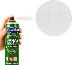 2 Tinta Spray P/Pintar Moveis Metal Plastico Mdf Eucatex (BRANCO FOSCO)