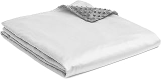 YnM Cooling Bamboo & Cozy Minky Dual-Sided Cover for Weighted Blanket (48''x72'')