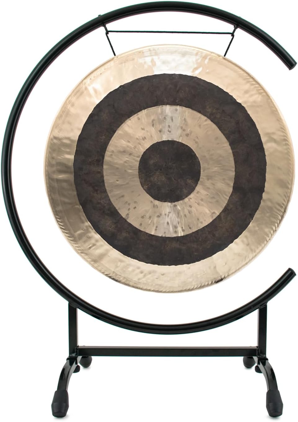 18" Chinese Gongs on High C Stand - Includes Gong, Mallet & Gong Stand/Easy to Assemble Metal Stand/Great for Various Small Spaces