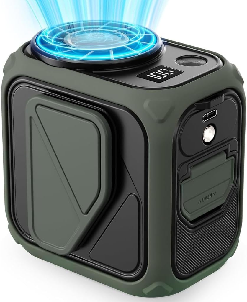 Cooling Fan 6000mAh Clip Fan ABS Texture Suitable for Travel Camping Fishing