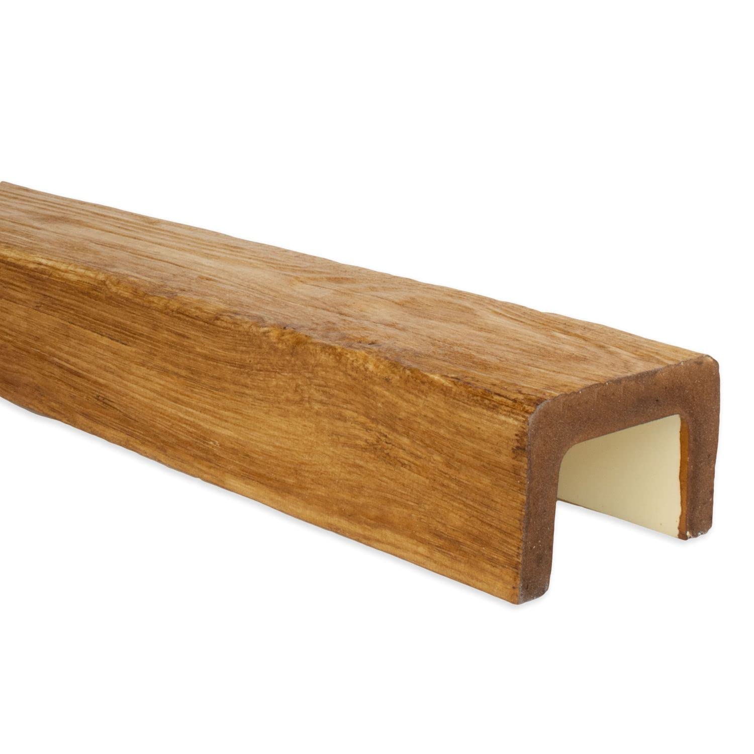 PROVISTON | PU-Balken | 60 x 90 x 2000 mm | Hochfestes Polyurethan | Eiche hell | Holzoptik | Dekobalken | Deckenbalken | Realistisches Holzimitat | 2 Meter