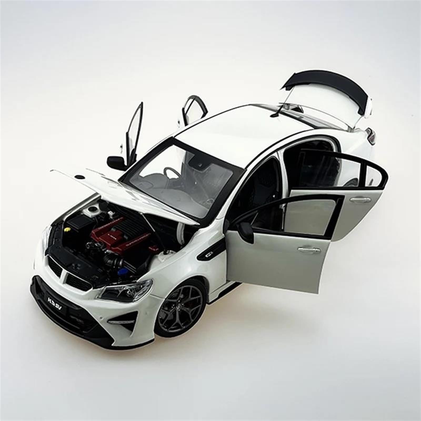 Metal Réplica Escala Sedán De Lujo HSV GTSR Aleación Fundida A Escala 1 18, Juguetes, Coches Deportivos, Modelos Clásicos para Adultos(White)