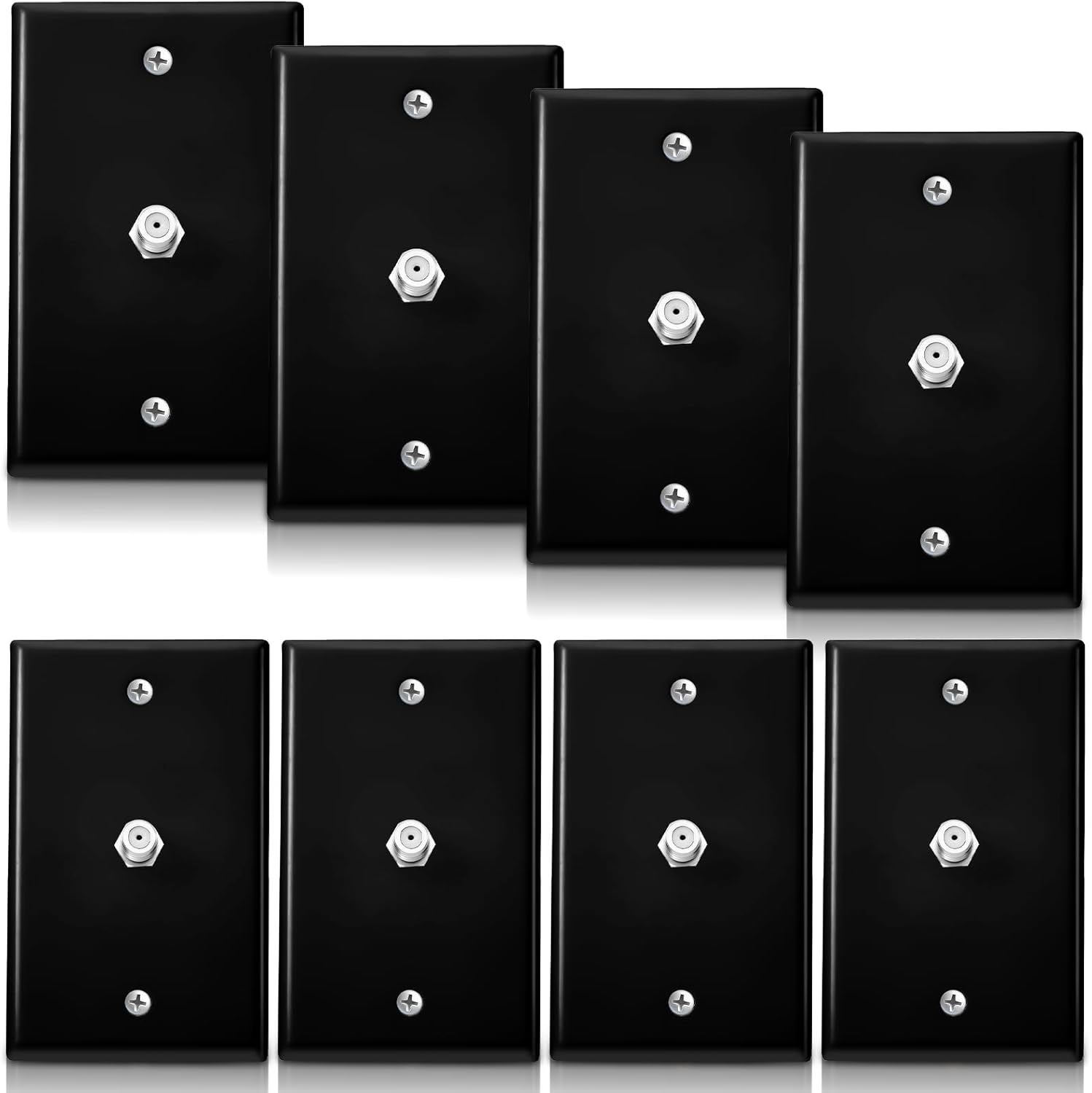 1Port TV Cable Wall Plate F Connector Wall Plate Coax Wall