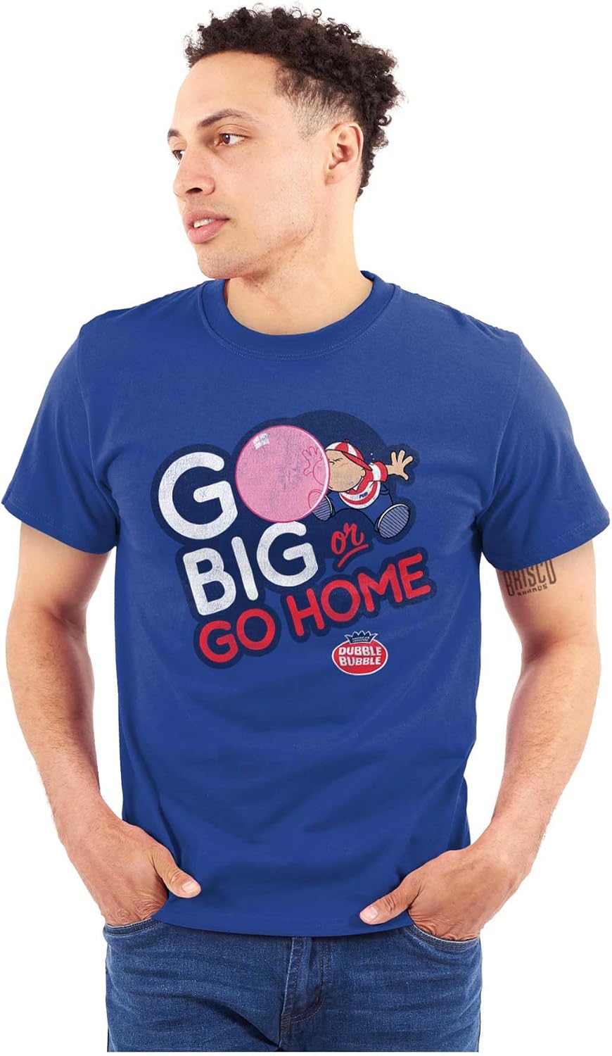 Dubble Bubble Go Big Or Go Home Logo Graphic T Shirt Men or Women