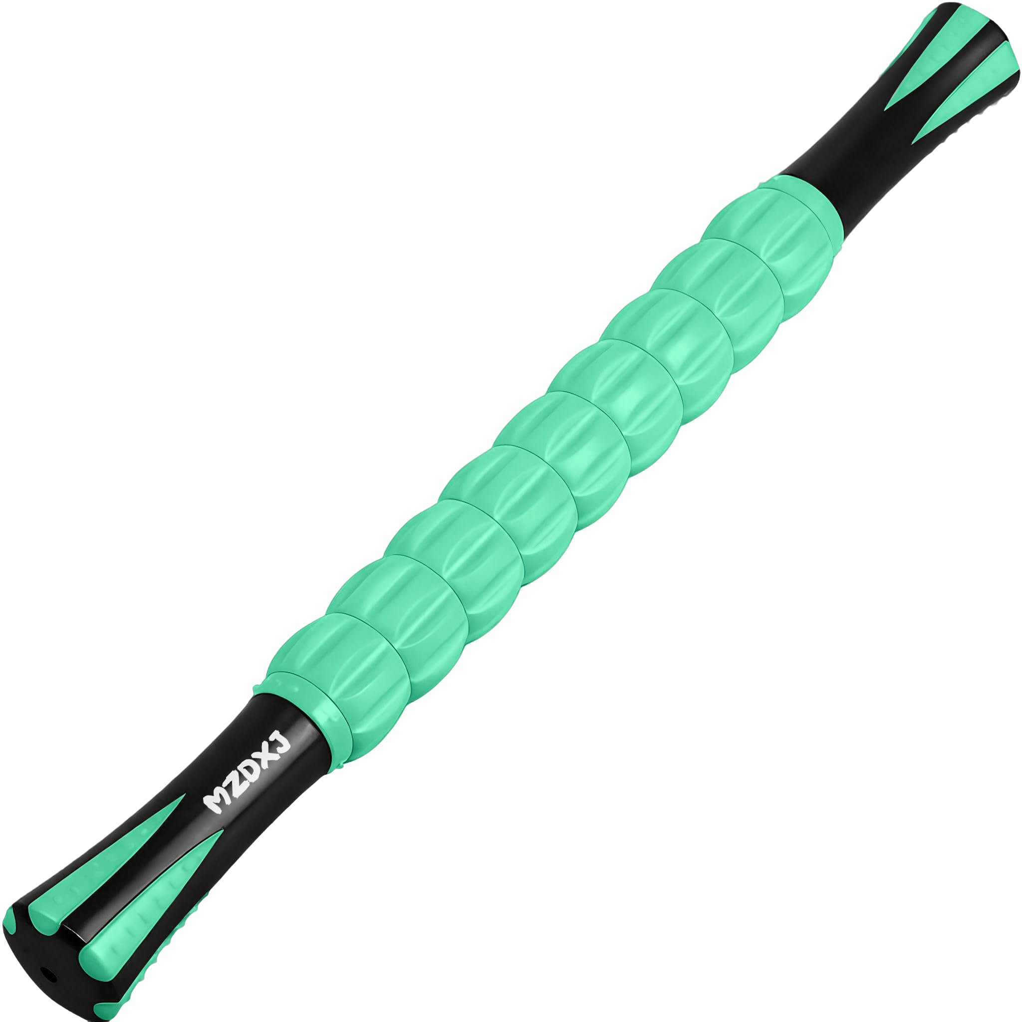 Muscle Roller &amp; Massage Roller Stick for Athletes - Lymphatic Drainage Support, Relieves Muscle Soreness, Cramping &amp; Tightness - Targets Legs, Arms, Back &amp; Calves （Mint Green Wheel）