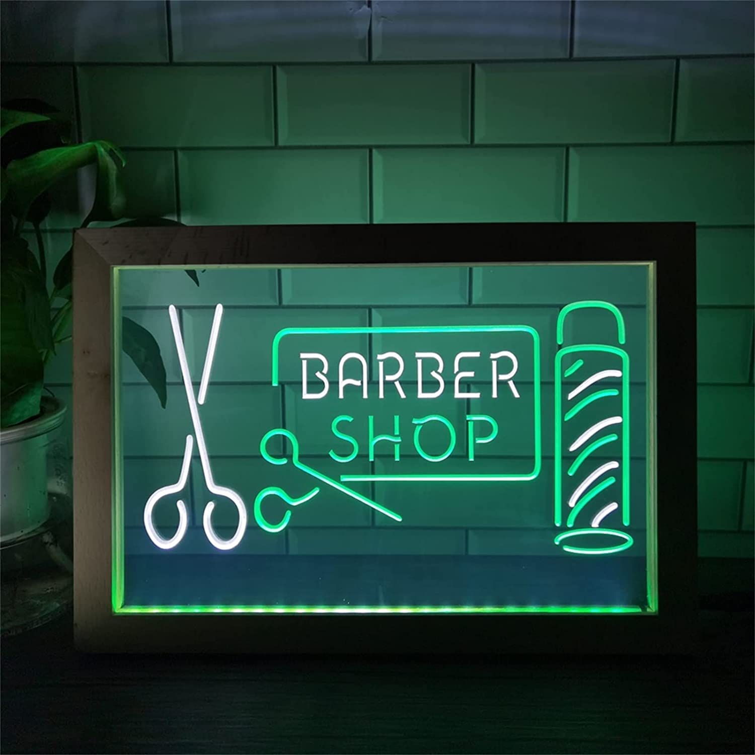 Señal de neón LED para barbería que soluciona la falta de visibilidad en escaparates