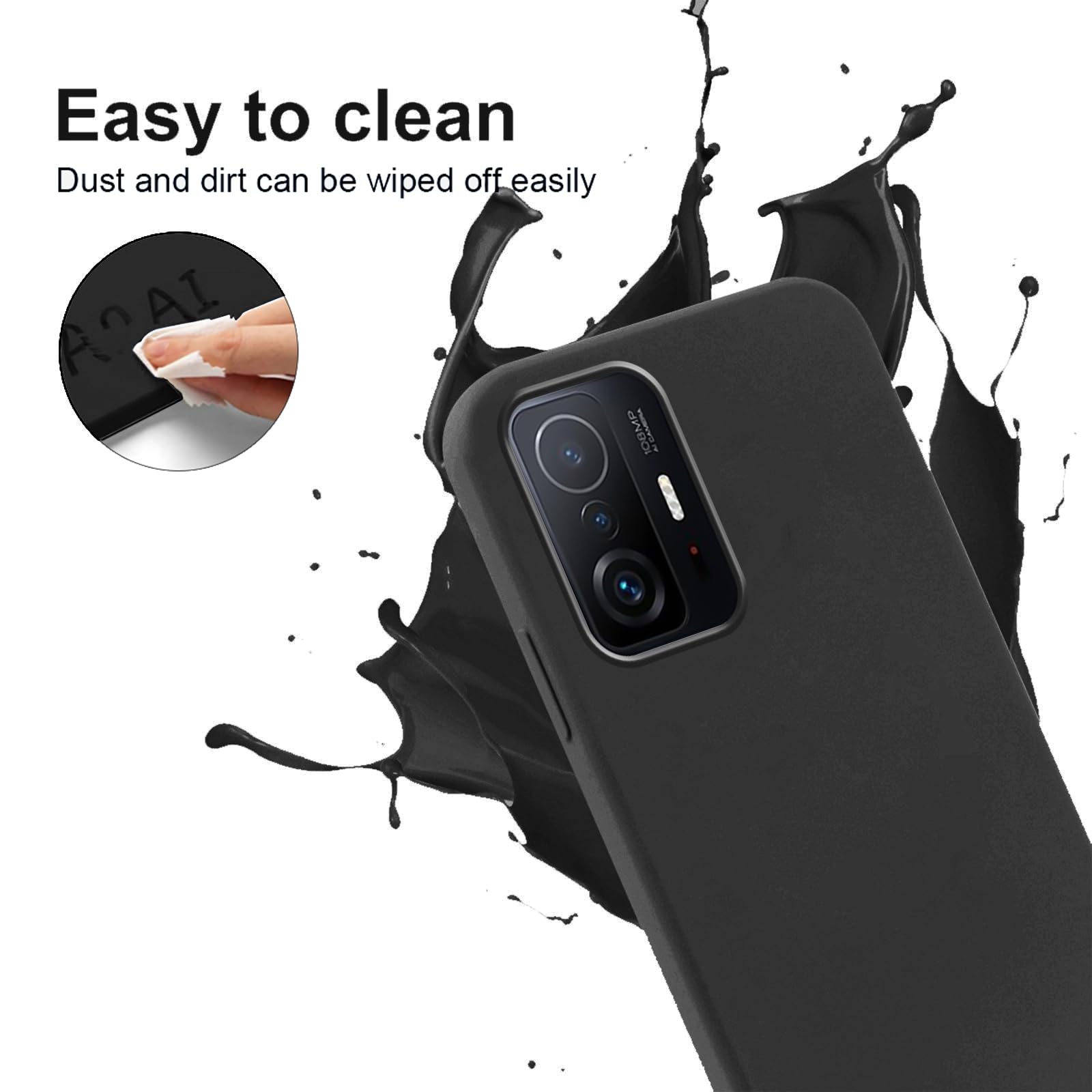 Foonary Custodia Con Cordino Per Xiaomi 11T Pro/11T 5G – Design Marmo, Antiurto E Tracolla Regolabile