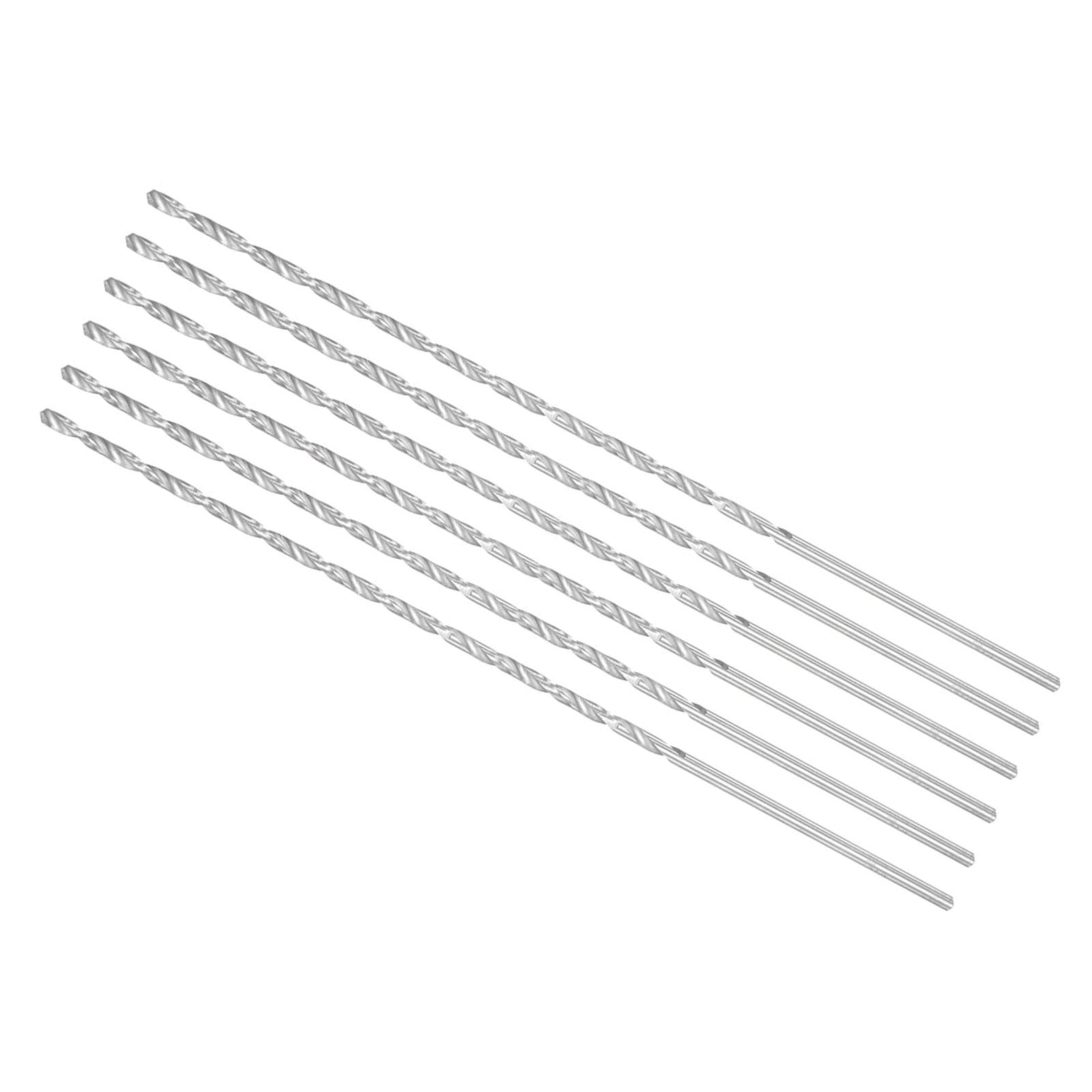 Extra Lange Spiralbohrer Bohrer 3mm Bohrer Durchmesser 200mm Gesamt Länge Schnellarbeitsstahl Drehbohrer - (Anwendung: für Gehärtetes Metall Holzarbeiten Plastik Aluminium) 6Stk