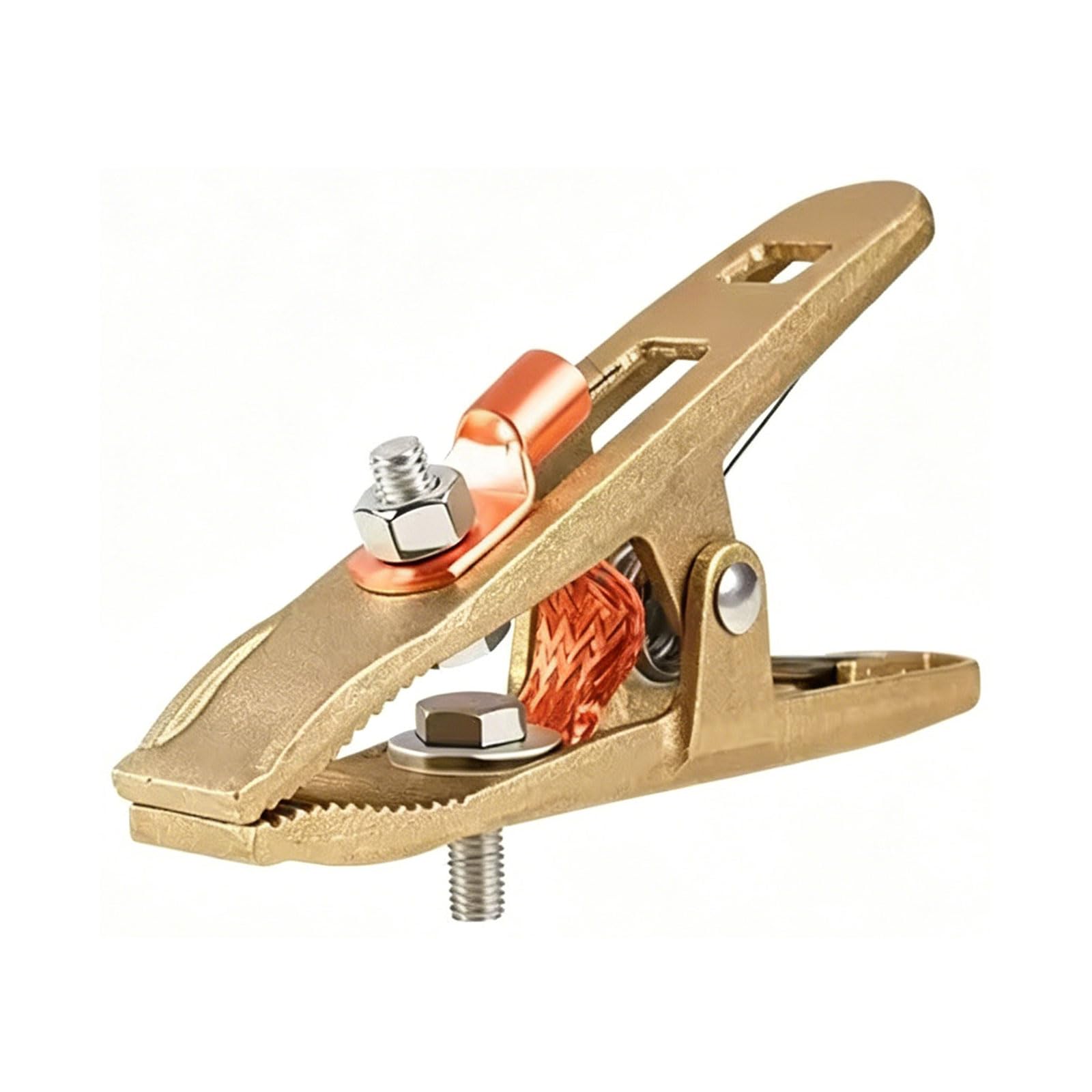 Pangboer 500A Copper Welding Ground Clamp Alligators Clip Electrode Holder For Stable Electrical Connection Multipurpose Welding Ground